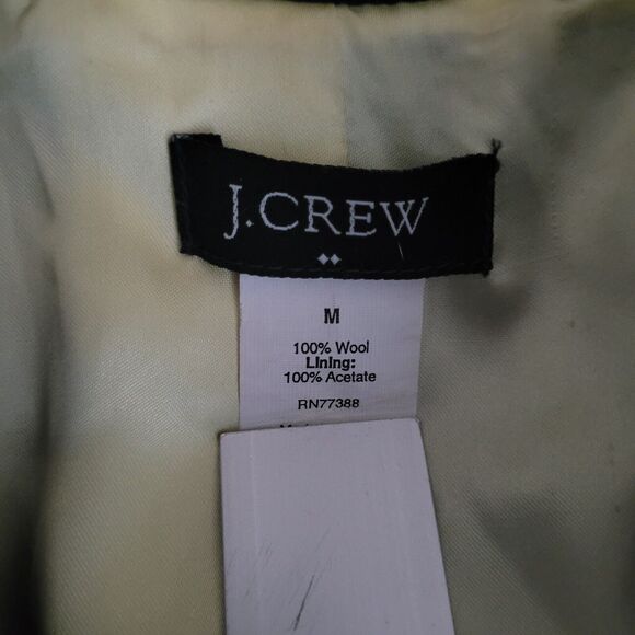 [SOLD]J. Crew Pea Coat Medium Blue Navy Wool Double Breasted Classic Preppy Y2K - Picture 5 of 6
